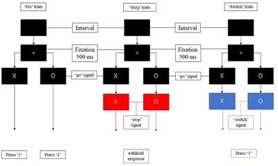 Common Neural Network for Different Functions: An Investigation of Proactive and Reactive Inhibition